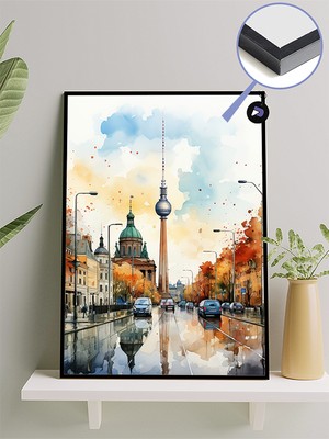 Postermanya Almanya Berlin Çerçeveli Tablo