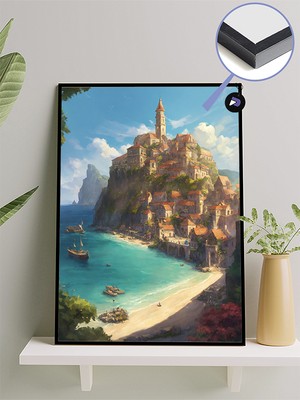 Postermanya Italya Amalfi Çerçeveli Tablo