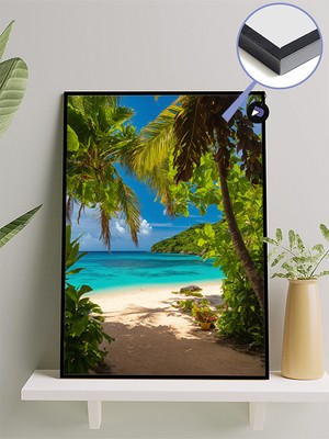 Postermanya Bora Bora Adası Çerçeveli Tablo