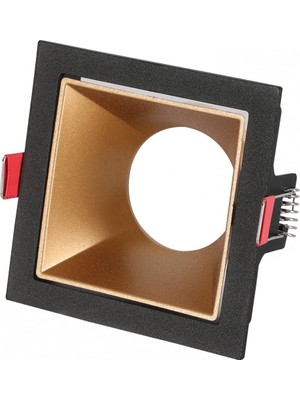 Helios Dekoratif Alüminyum Siyah Kasa Kare IP20 G10