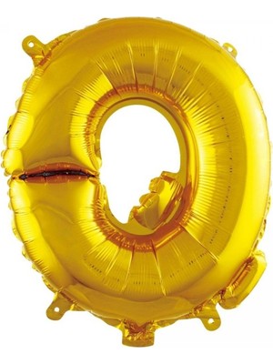 Kidspartim Q Harf Altın Folyo Balon 40 Inc 100 cm