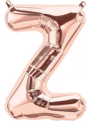 Kidspartim Z Harf Rose Gold Folyo Balon 40 Inc 100 cm