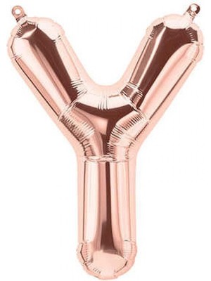 Kidspartim Y Harf Rose Gold Folyo Balon 40 Inc 100 cm
