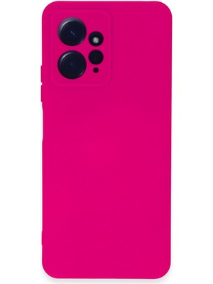 Kılıfmania Xiaomi Redmi Note 12 4g Kapak Içi Kadife Kamera Korumalı Lansman Silikon Kılıf - Neon Pembe