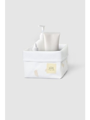 Little Gusto Organik Pamuk Organizer Sepet Bebek Feather 15 x 17  cm