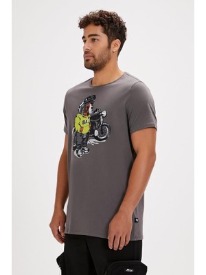 Bad Bear Fave T-Shırt Asphalt Erkek Tişört K.gri S-Xxl