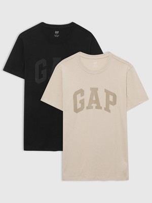 Gap Erkek Siyah Everyday Soft Gap Logo 2'li T-Shirt Seti