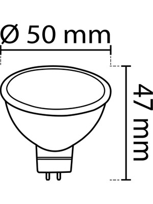 Noas Çanak Spot LED Ampul 7W ( Iğne Bacak )