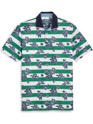 Puma Garden Pique Polo Tshirt / Erkek Çiçek Baskılı Golf Tshirt