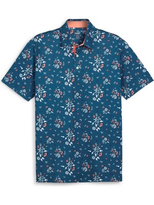 Puma Heirloom Pique Polo Tshirt / Erkek Çiçek Baskılı Golf Tshirt