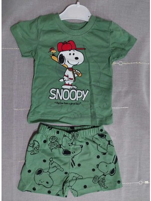 Neat Kids Erkek Çocuk Snoopy Şort Tişört Takım 2 Parça