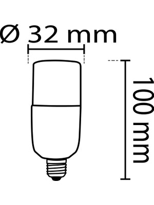 Noas LED Ampul Pil Modeli E14 Duylu 8W