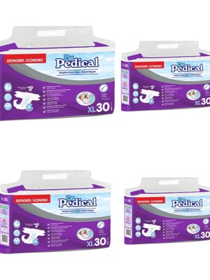 Dr. Pedical XL Hasta Bezi 120 Adet Belbantlı Yüksek Emicilik Özelliği ile Ekonomik Kullanım