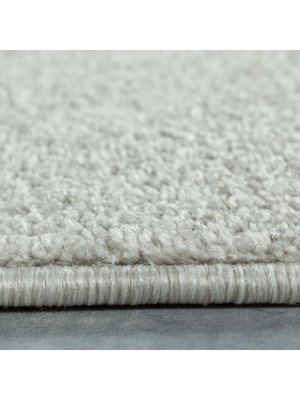 Carpettex Yumuşak Kısa Havlı Modern Halı Düz Krem Renkli Halı