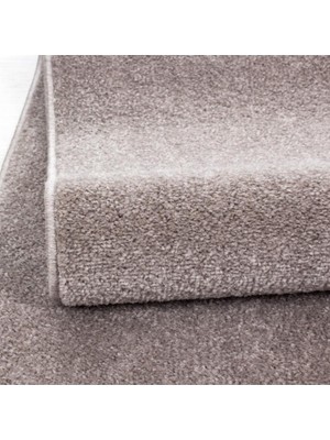 Carpettex Halı Yumuşak Kısa Havlı Modern Halı Düz Bej Renkli Halı