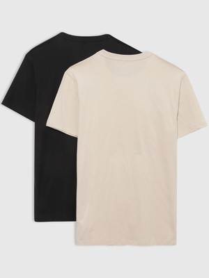 Gap Erkek Siyah Everyday Soft Gap Logo 2'li T-Shirt Seti