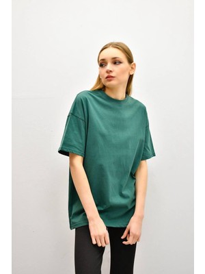 Unisex Zümrüt Basic T-Shirt