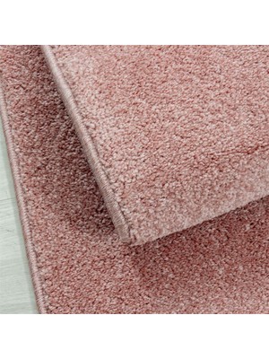 Carpettex Halı Yumuşak Yumuşak Kısa Havlı Modern Halı Düz Gül Kurusu Renkli Halı