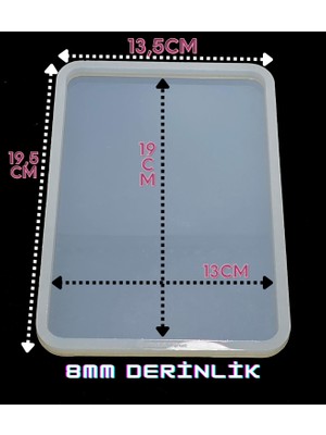 Epoksi Silikon Kalıp / Resim ve Davetiye Stand & Damat Kahvesi Tepsi