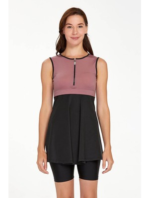 REMSA Sıfır Kol Yarı Kapalı Mayo Arlet 3927 Kiremit