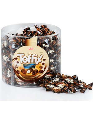 Elvan Toffix Kahveli Şeker 1000 Gr. Silindir (1 Kutu)