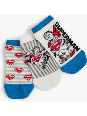 Koton 3'lü Spiderman Lisanslı Çorap Seti