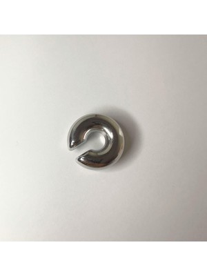 Juno Studio Earl 316 L Çelik Gümüş Renkli Düz Model Kadın Earcuff