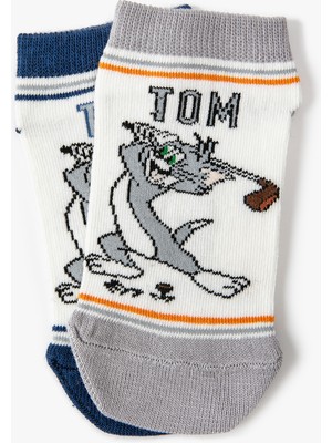 Koton 3'lü Tom ve Jerry Baskılı Çorap Seti Lisanslı