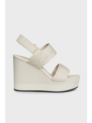 Calvin Klein Dolgu Topuklu Sandalet YW0YW013600F4 Bayan Sandalet YW0YW01360 0f4