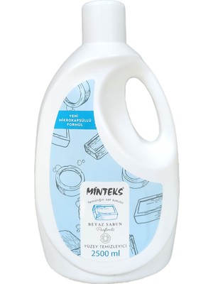 Minteks Beyaz Sabun Kokulu Yüzey Temizleyici (2.5 Lt.)