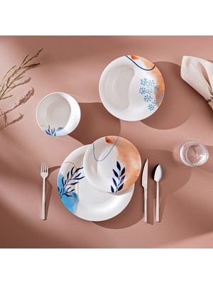 Emsan Sunrise 24 Parça Yuvarlak 6 Kişilik Yemek Takımı