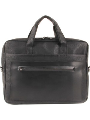 Beutel Leder Siyah Su Geçirmez 15.6" - 17.3" Evrak Laptop Notebook Bilgisayar Çantası