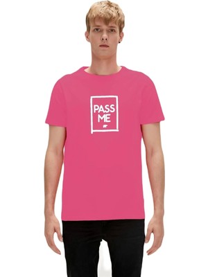 Bad Bear Pass Me 0 Yaka Erkek Tshirt - Fusya