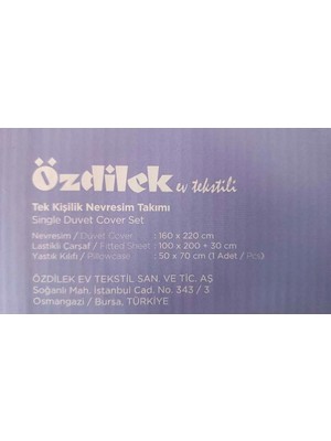 Özdilek Dsny Lisanslı Tek Kişilik Nevresim Takımı Lila Frozen Frosted