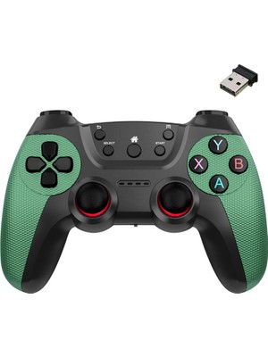 Coverzone 2.4g Kablosuz Gamepad PC Uyumlu Pilli Joystick Wireless Oyun Kolu Kişiselleştirilmiş Düğme, Hassas Trigger Kaymaz Tasarım G2.4G