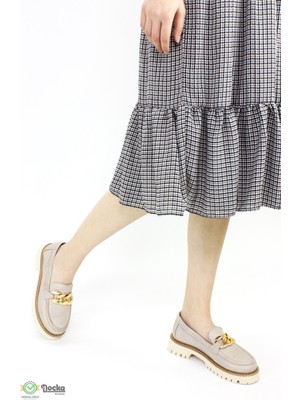 Mammamia Mammimia Kadın Hakiki Deri Ortopedik Günlük Loafer Ayakkabı M25/YA-MİU