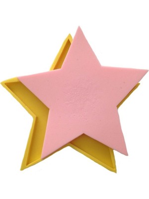 Yıldız Şeklinde Büyük Altlık Silikon Kalıp-Yıdız Şekilli Kokulu Taş Tabanı