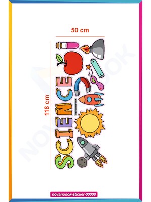 Nova Noook Bilim Okul Science Sticker Etiket (STİCKER-00008)