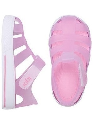 Igor Star Kaymayı Önleyen Flex Foam Cırtlı Şeffaf Sandalet Unisex Çocuk SANDALET S10171 U