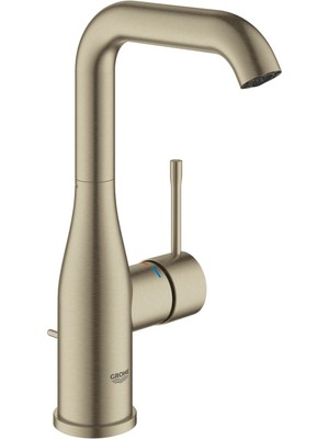 Grohe Essence New Yüksek Lavabo Bataryası, Sifon Kumandalı, Fırçalı Nikel 32628EN1