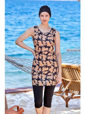 REMSA Sıfır Kol Yarı Kapalı Mayo Freyja 9314 Siyah