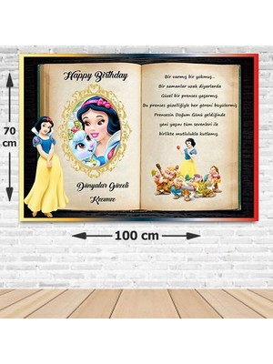 Pamuk Prenses Doğum Günü Parti Afişi 70*100 cm