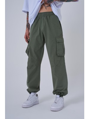 Machinist Erkek Paraşüt Kargo Pantolon Z.khakı