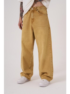 Machinist Erkek Oversize Baggy Jean Golden