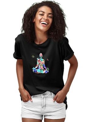 Darkhane Yoga Siyah Unisex Tişört T-Shirt