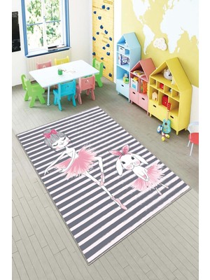 Pelangi Desenli Renkli Dijital Baskılı Yıkanabilir Kaymaz Taban Modern Mutfak Halısı (Süngersiz)