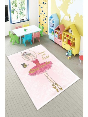Pelangi Ekonomik Desenli Renkli Dijital Baskı Yıkanabilir Kaymaz Taban Modern Çocuk Halısı.(Süngersiz)