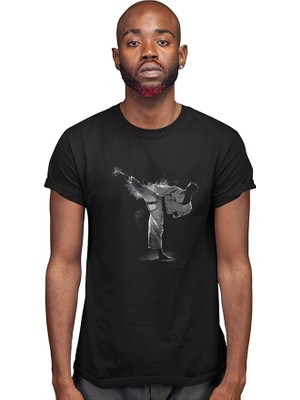 Darkhane Taekwondo Siyah Unisex Tişört T-Shirt