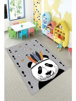 Pelangi Ekonomik Desenli Renkli Dijital Baskı Yıkanabilir Kaymaz Taban Modern Çocuk Halısı.(Süngersiz)