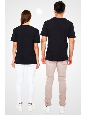 Darkhane Paten Siyah Unisex Tişört T-Shirt